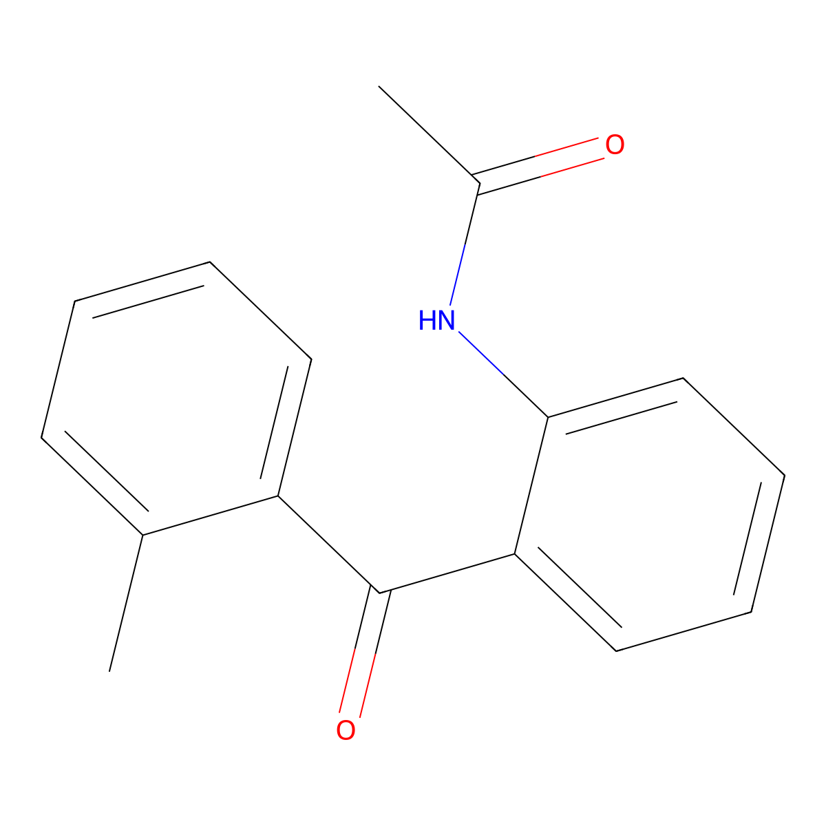 N-[2-(2-methylbenzoyl)phenyl]acetamide molecular structure, CAS 36804-44-1
