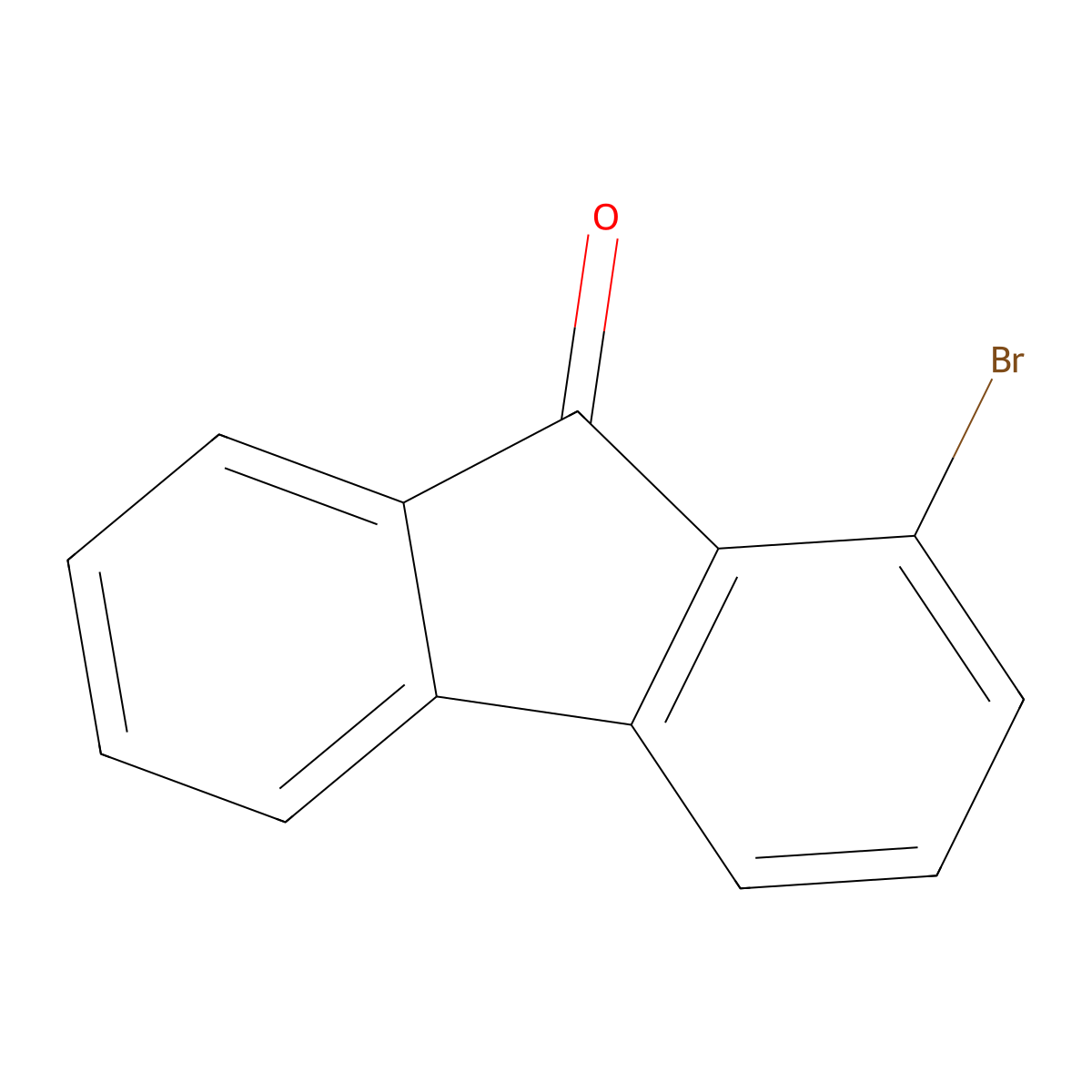 1-Bromo-9H-fluoren-9-one molecular structure, CAS 36804-63-4