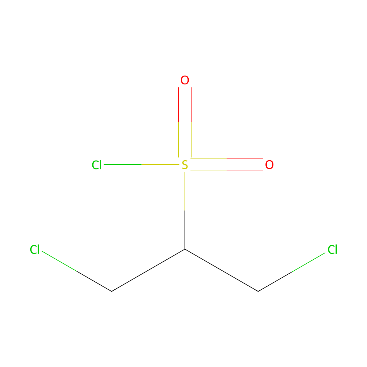 1,3-Dichloropropane-2-sulfonyl chloride molecular structure, CAS 36809-65-1