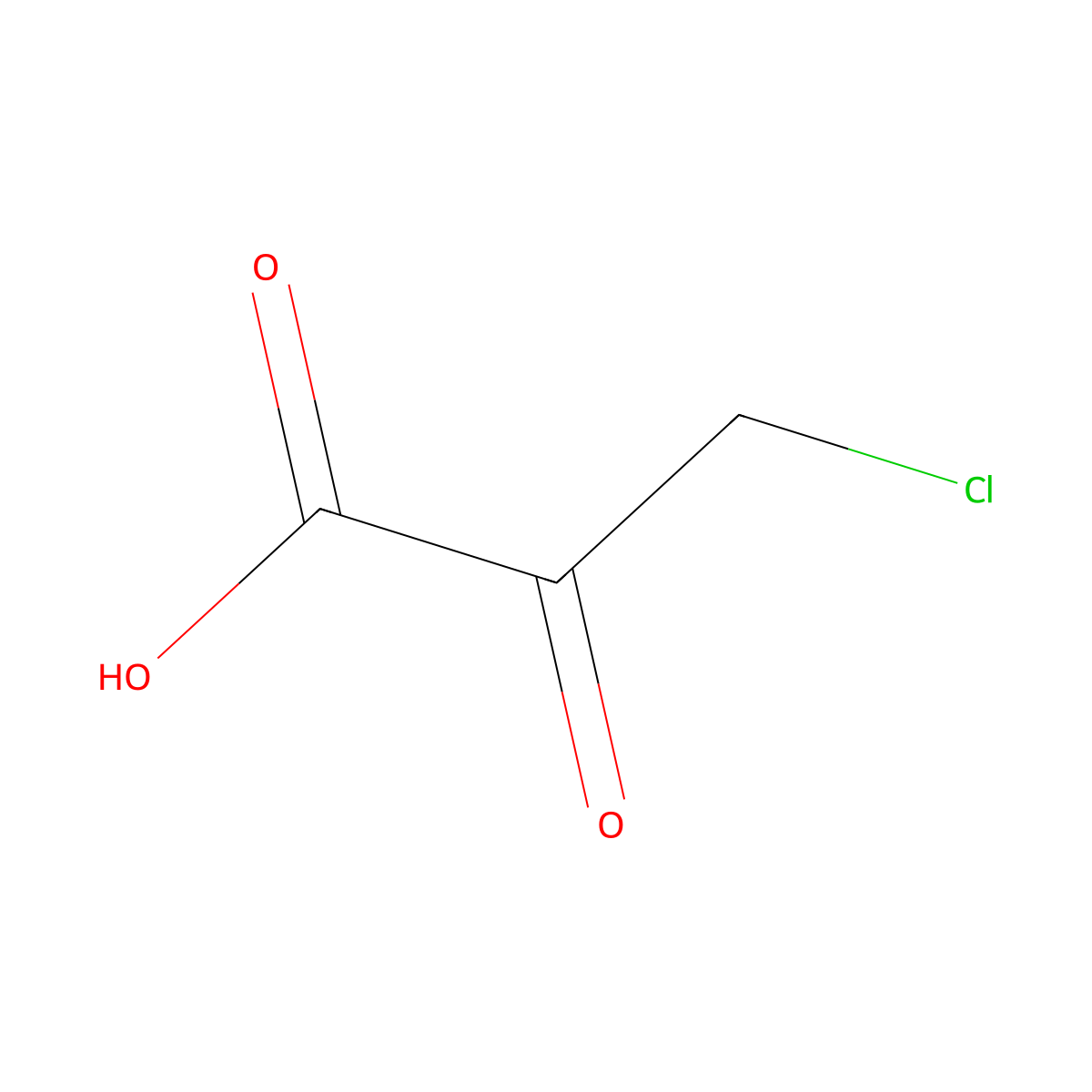 Chloropyruvic acid molecular structure, CAS 3681-17-2