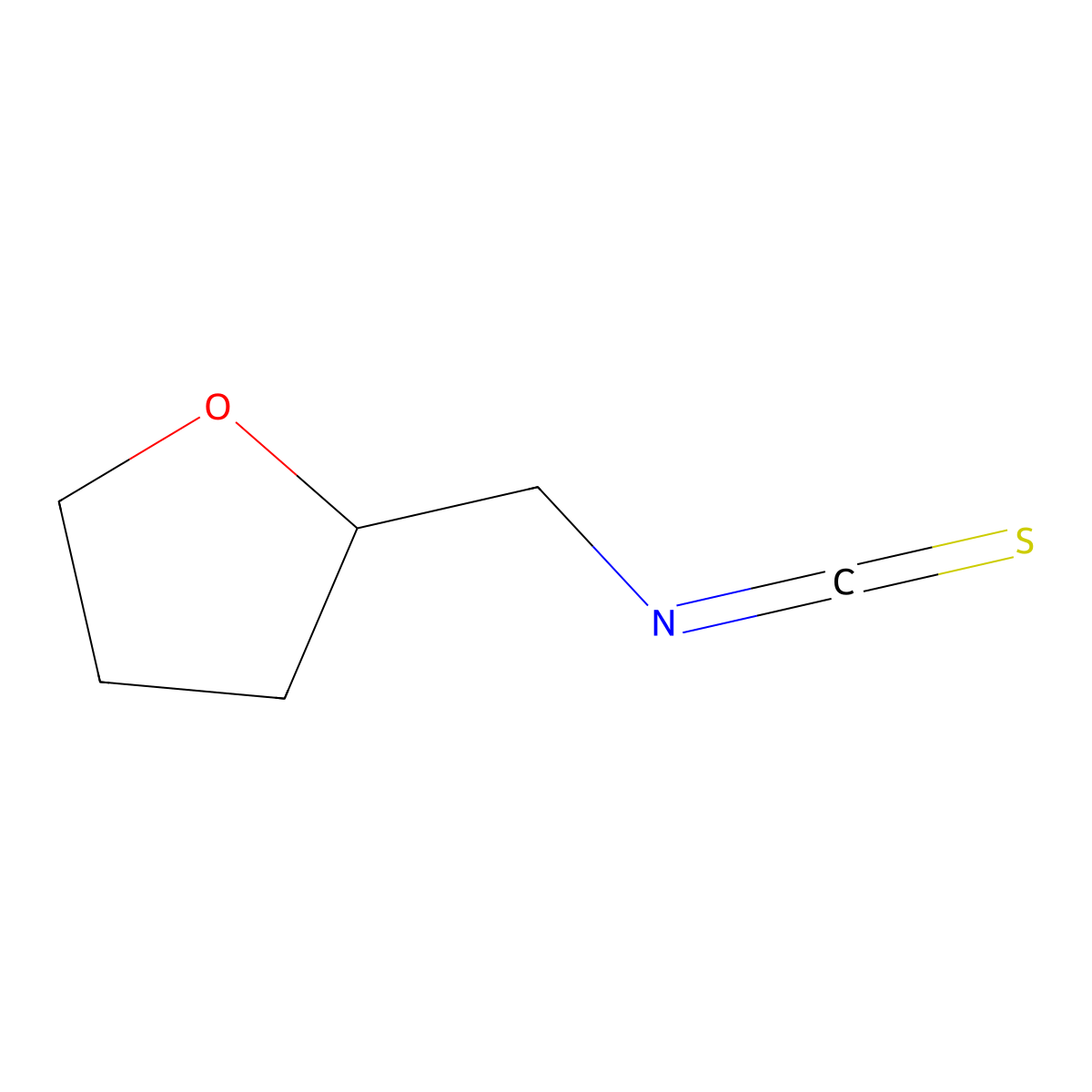 2-(Isothiocyanatomethyl)oxolane molecular structure, CAS 36810-87-4