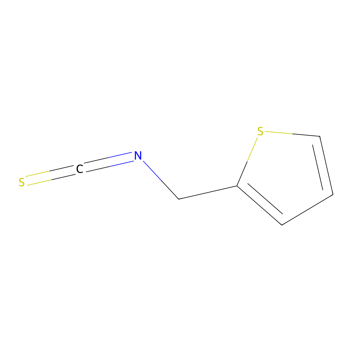 2-(Isothiocyanatomethyl)thiophene molecular structure, CAS 36810-92-1