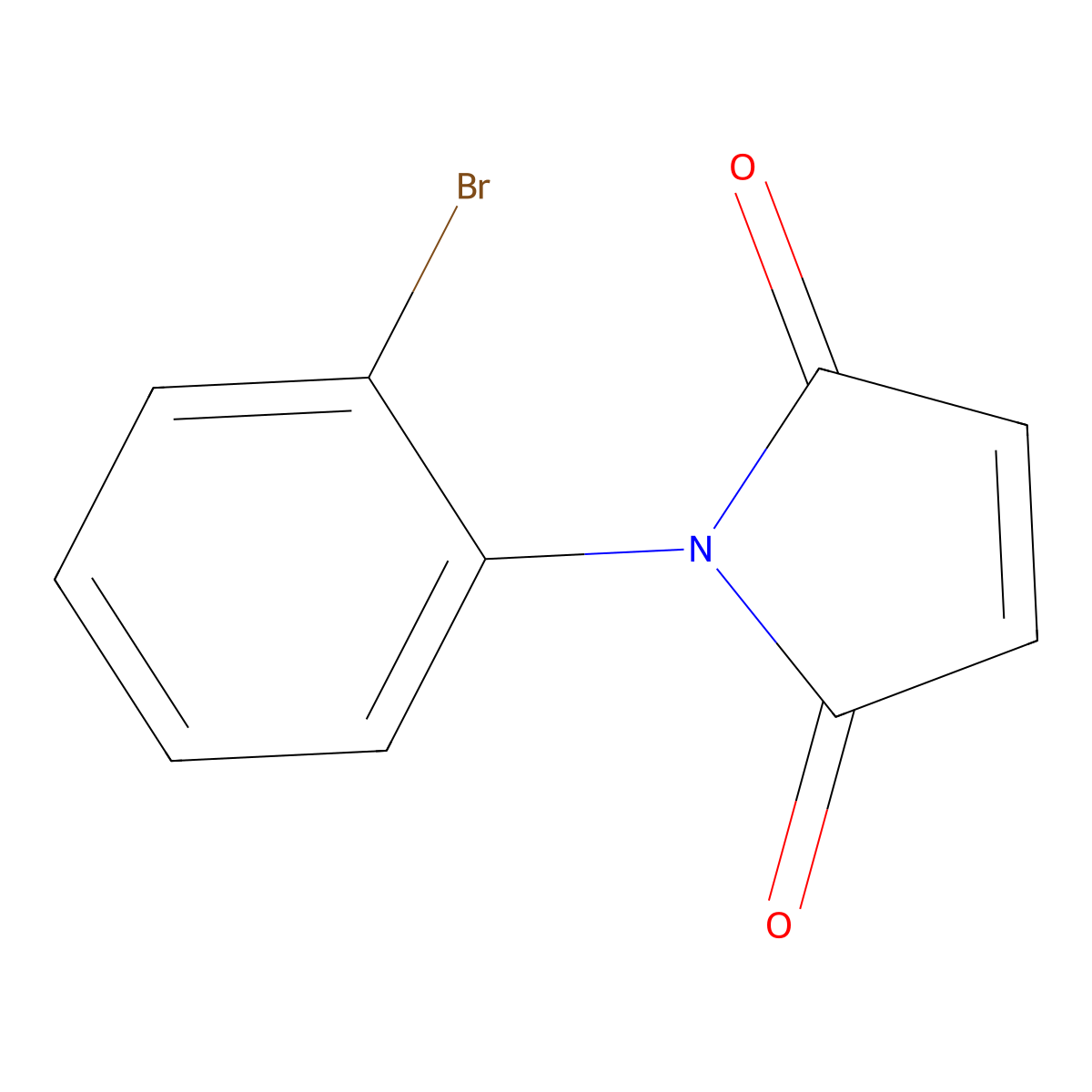 1-(2-Bromophenyl)-1H-pyrrole-2,5-dione molecular structure, CAS 36817-47-7