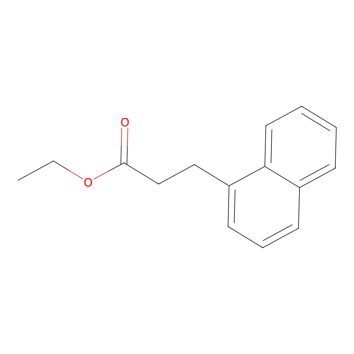 Ethyl 3-(1-naphthyl)propanoate molecular structure, CAS 36818-50-5