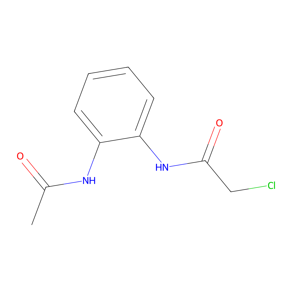 N-[2-(Acetylamino)phenyl]-2-chloroacetamide molecular structure, CAS 36819-74-6