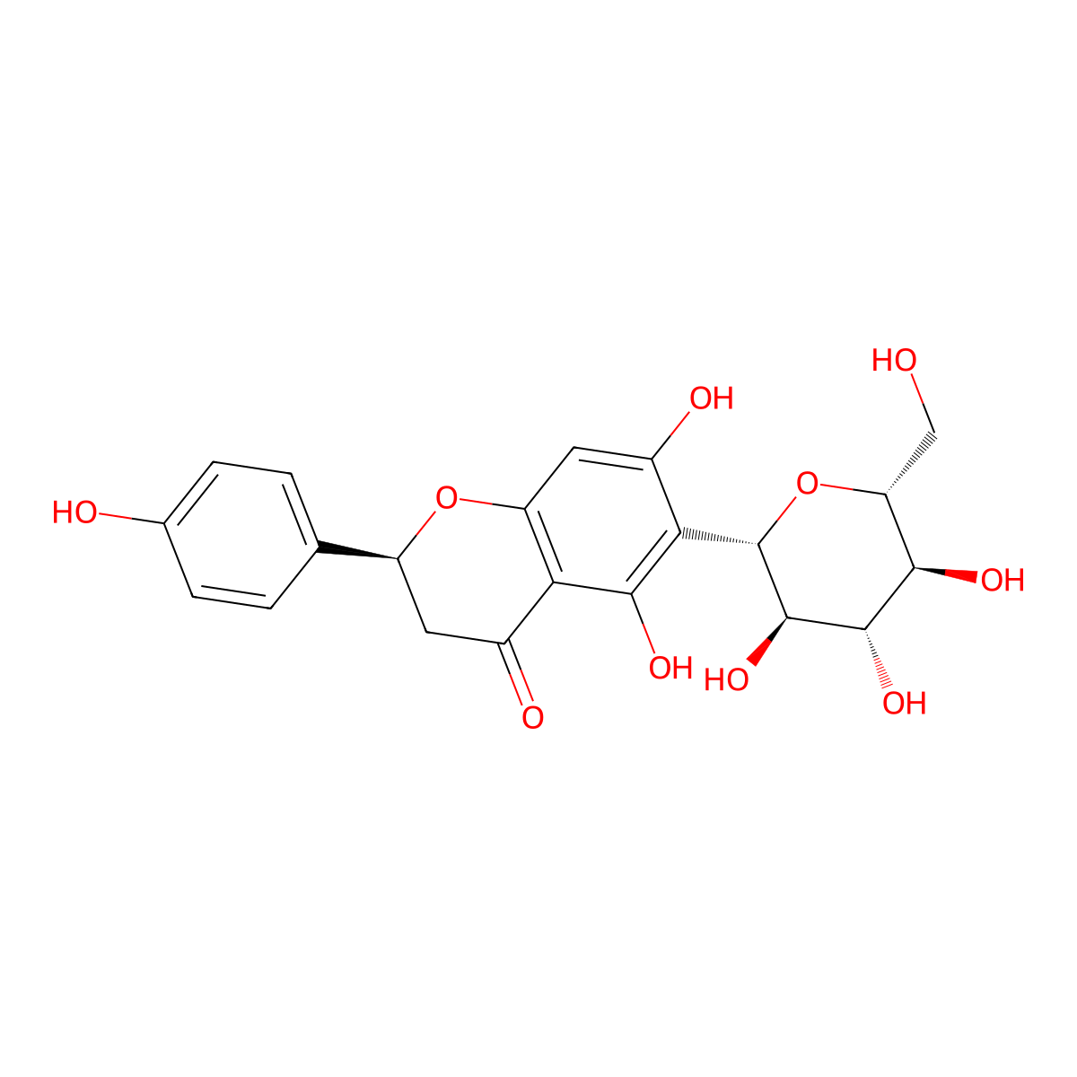 Hemiphloin molecular structure, CAS 3682-03-9