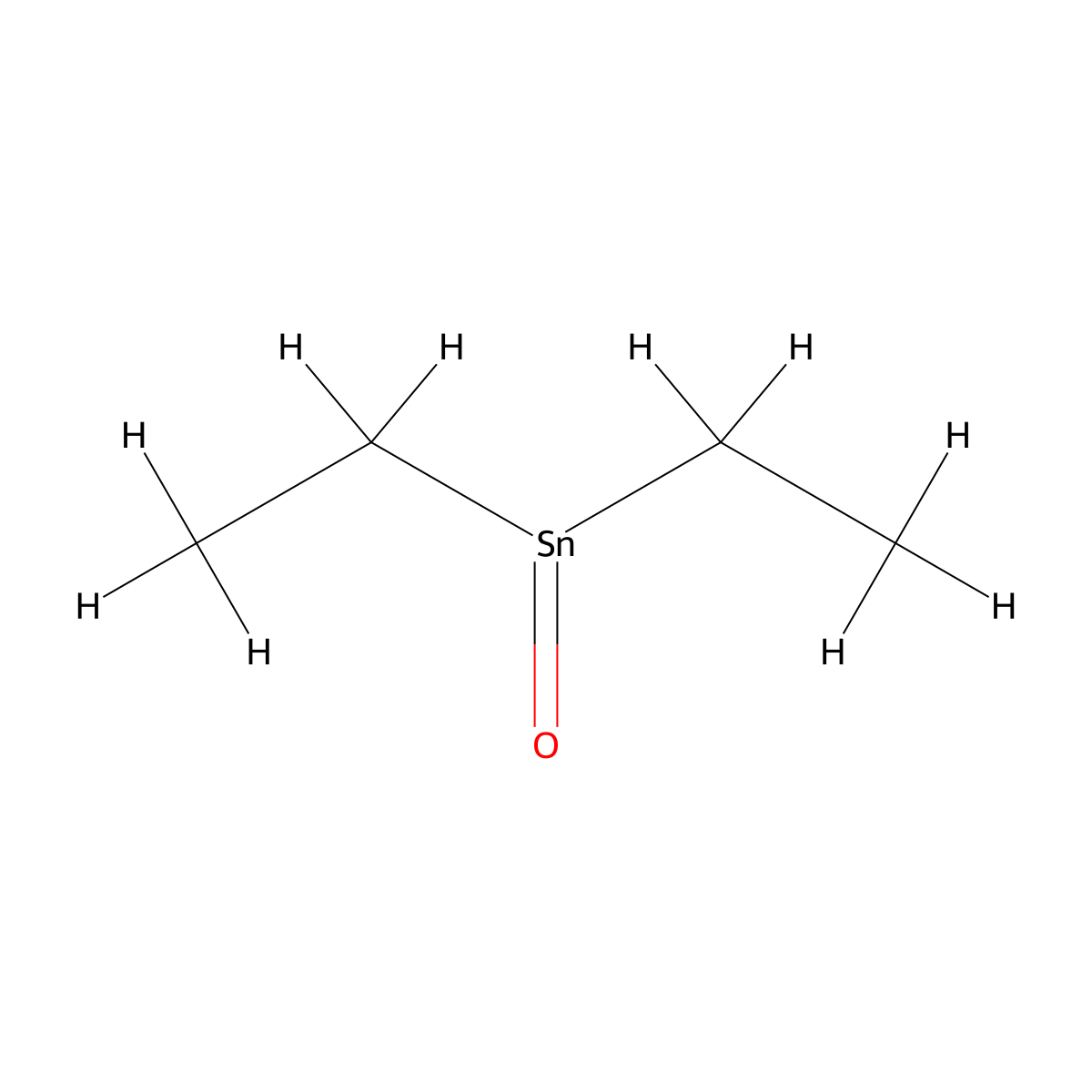 Stannane, diethyloxo- molecular structure, CAS 3682-12-0