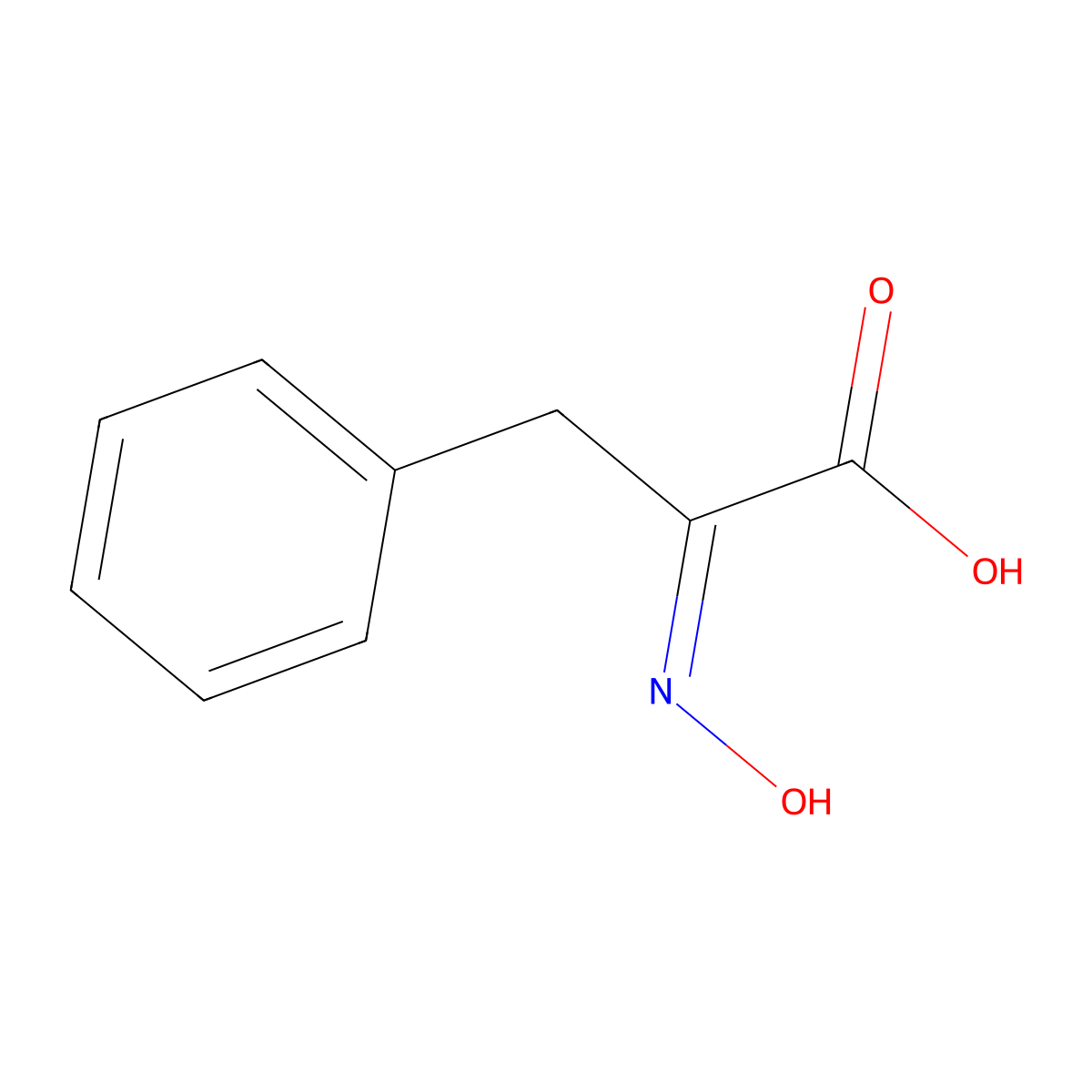 2-(Hydroxyimino)-3-Phenylpropanoic Acid molecular structure, CAS 3682-17-5