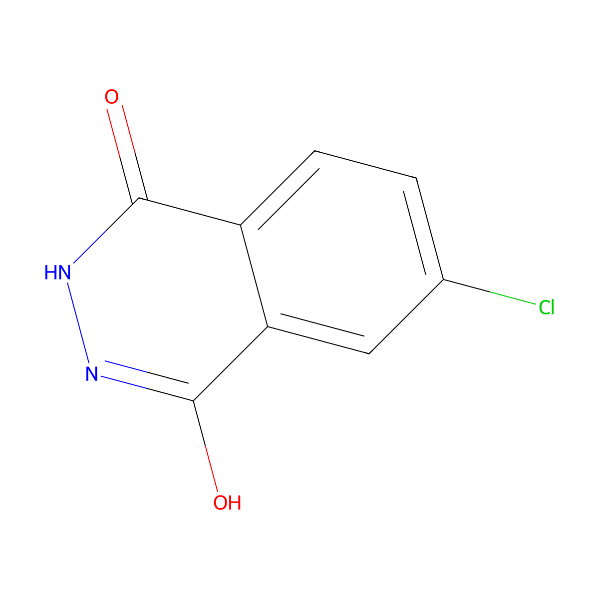 6-Chloro-1,2,3,4-tetrahydrophthalazine-1,4-dione molecular structure, CAS 3682-29-9