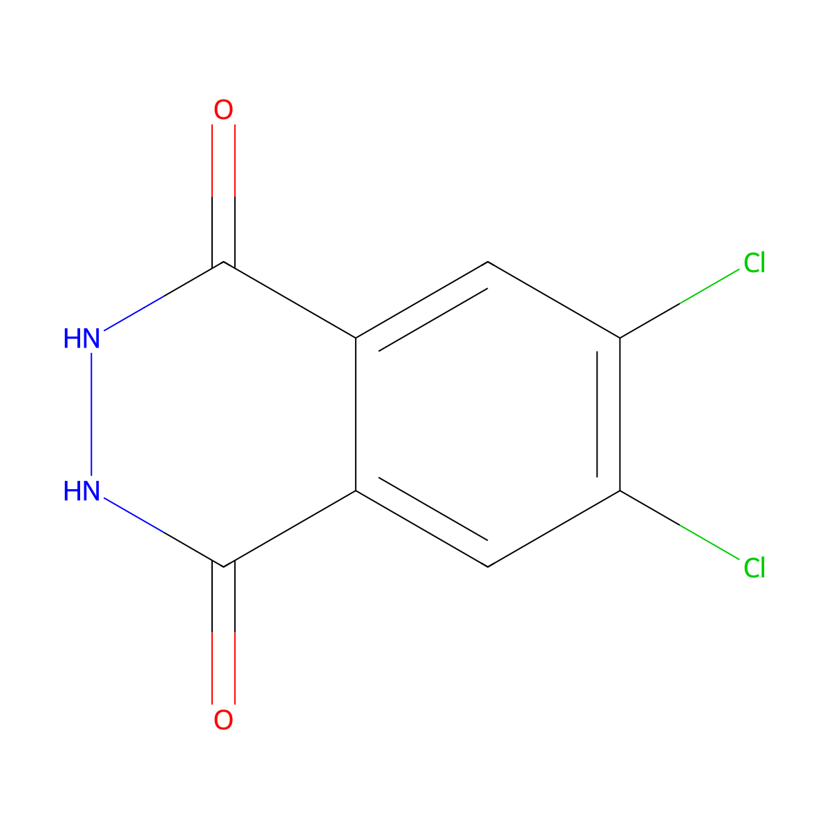 6,7-Dichloro-2,3-dihydrophthalazine-1,4-dione molecular structure, CAS 3682-31-3
