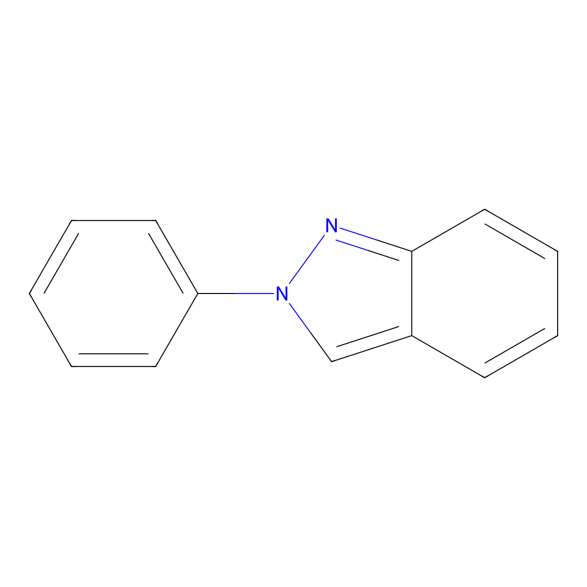 2-phenyl-2H-indazole molecular structure, CAS 3682-71-1