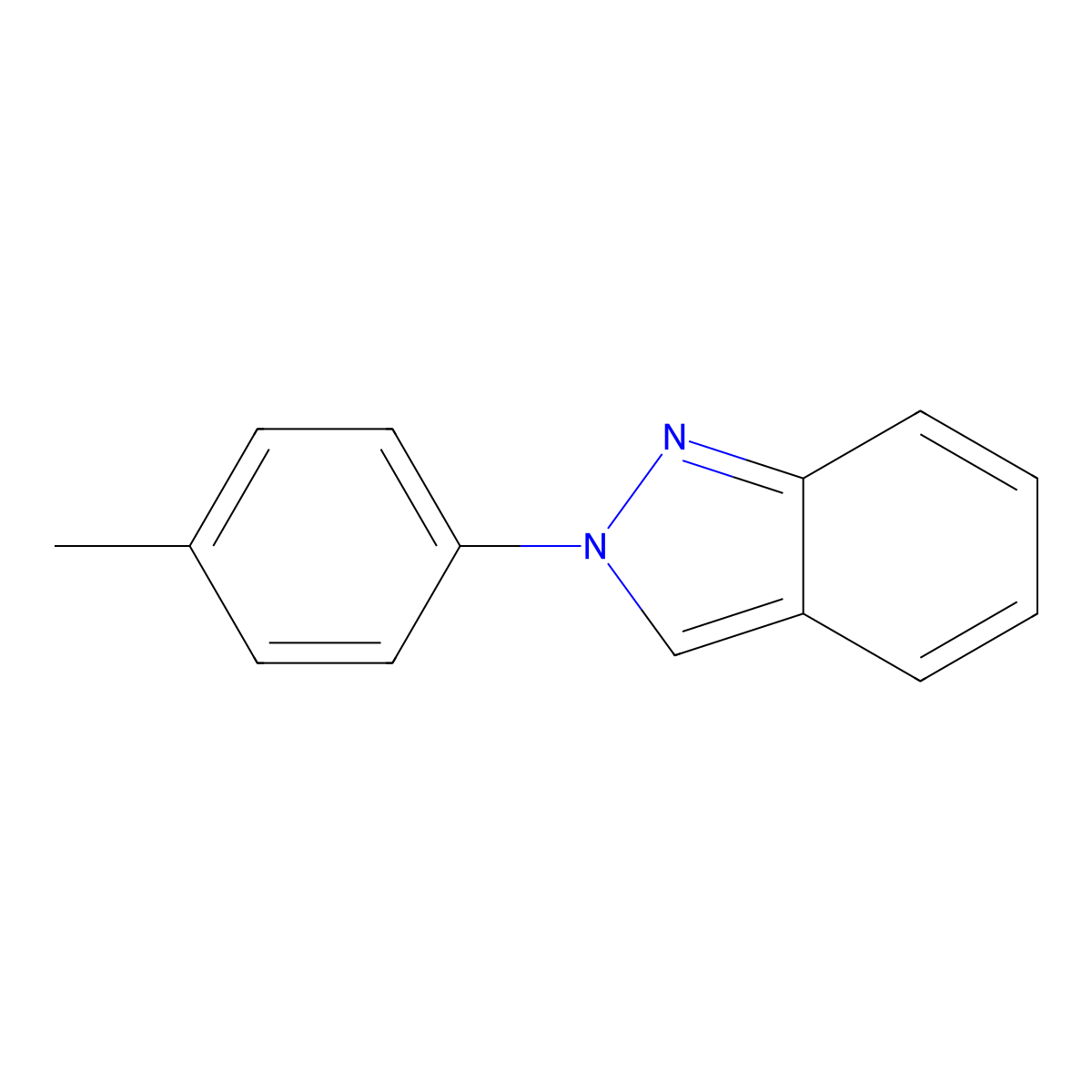 2-(p-Tolyl)-2H-indazole molecular structure, CAS 3682-73-3