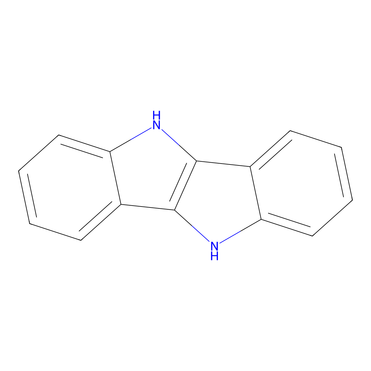 5,10-Dihydroindolo[3,2-b]indole molecular structure, CAS 3682-85-7