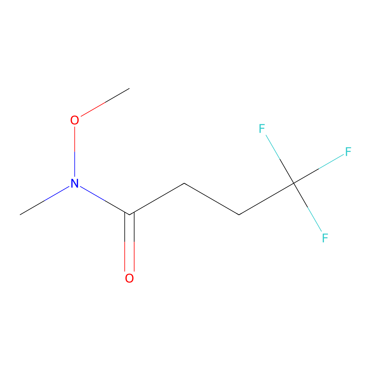 4,4,4-trifluoro-N-methoxy-N-methylbutanamide molecular structure, CAS 368209-86-3
