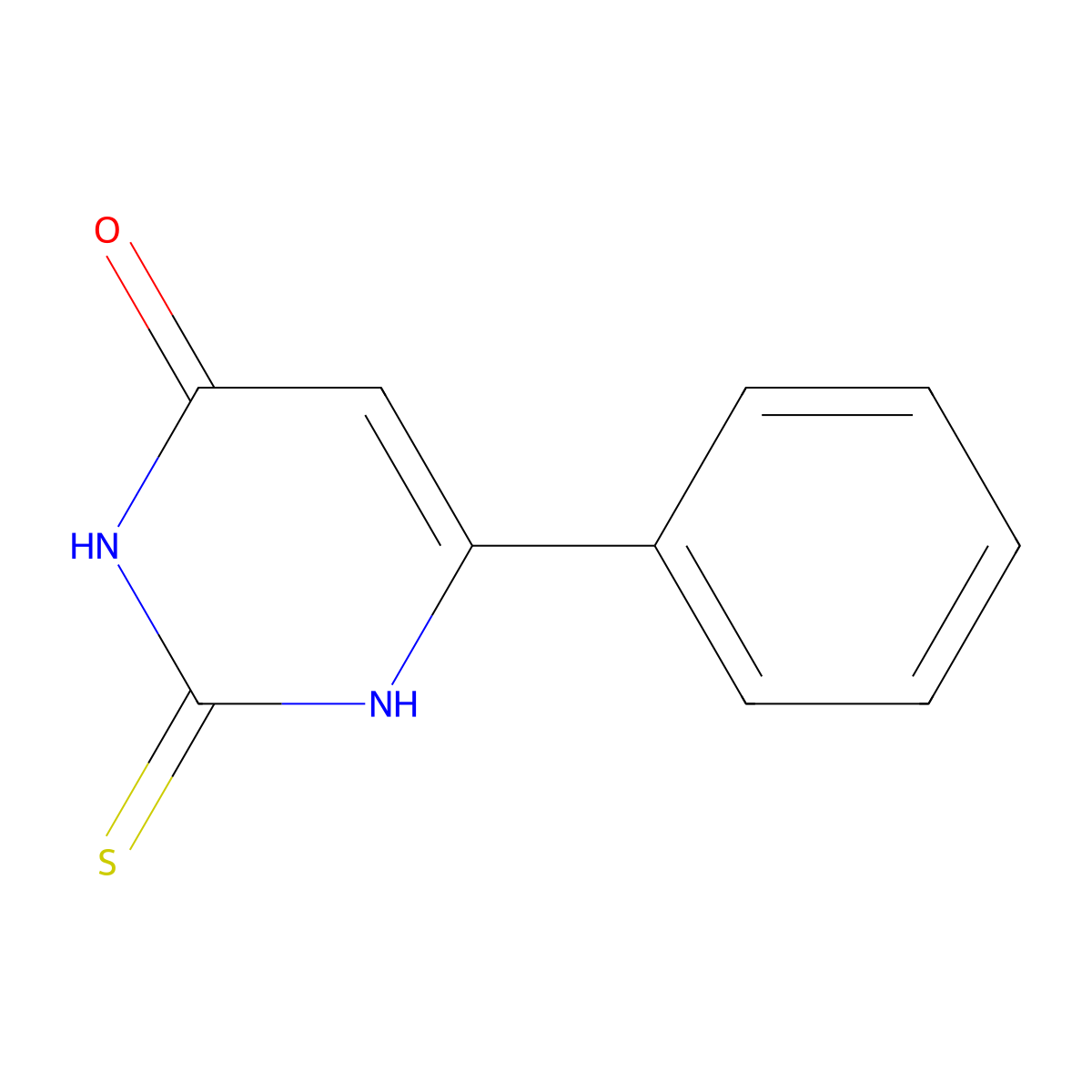 6-Phenyl-2-thiouracil molecular structure, CAS 36822-11-4