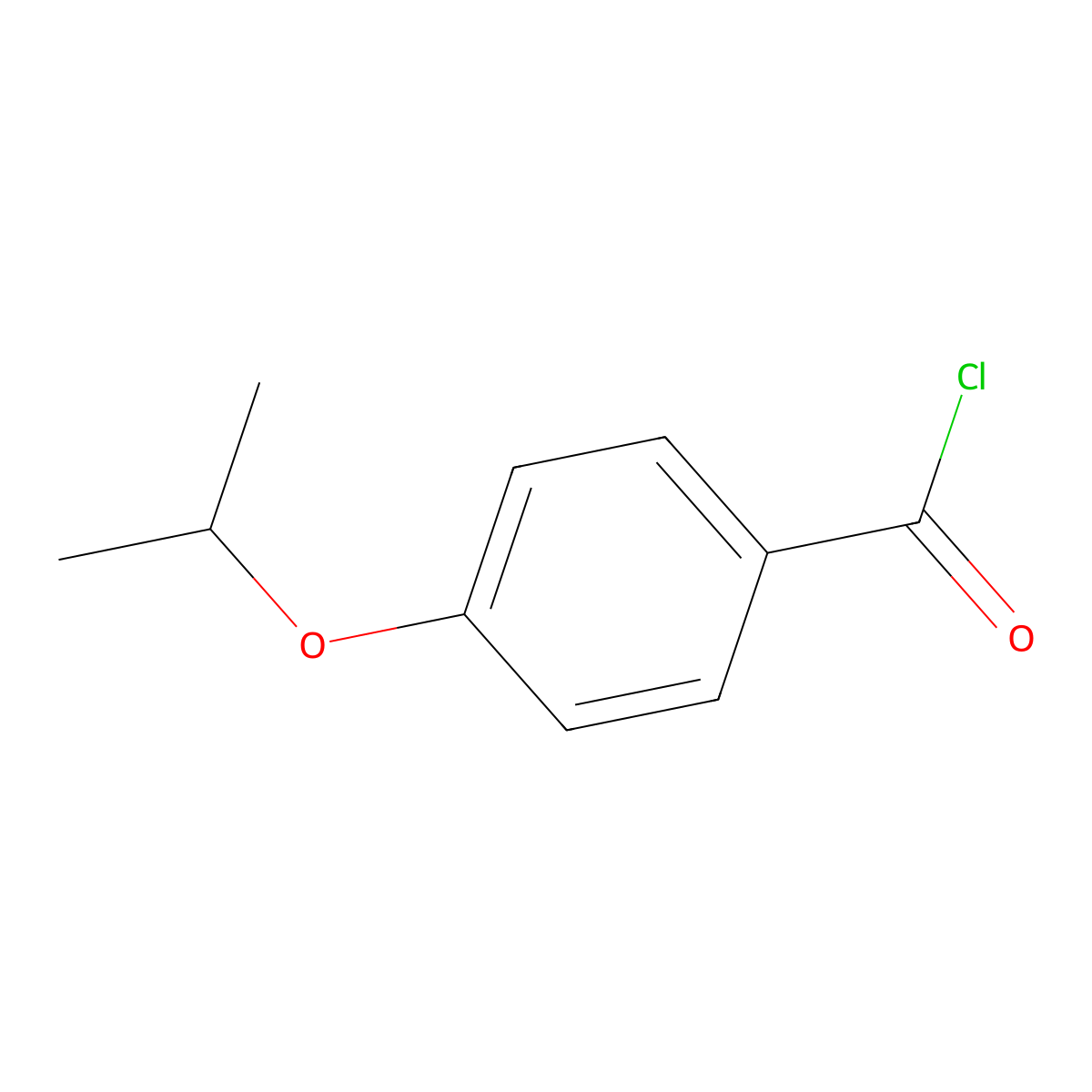 4-Isopropoxybenzoyl chloride molecular structure, CAS 36823-82-2