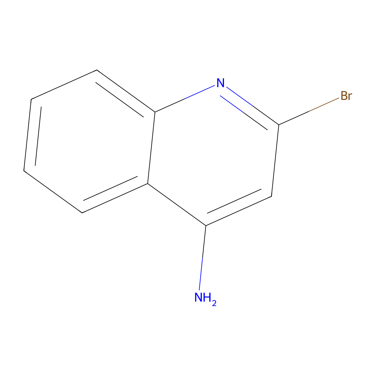 2-Bromoquinolin-4-amine molecular structure, CAS 36825-35-1