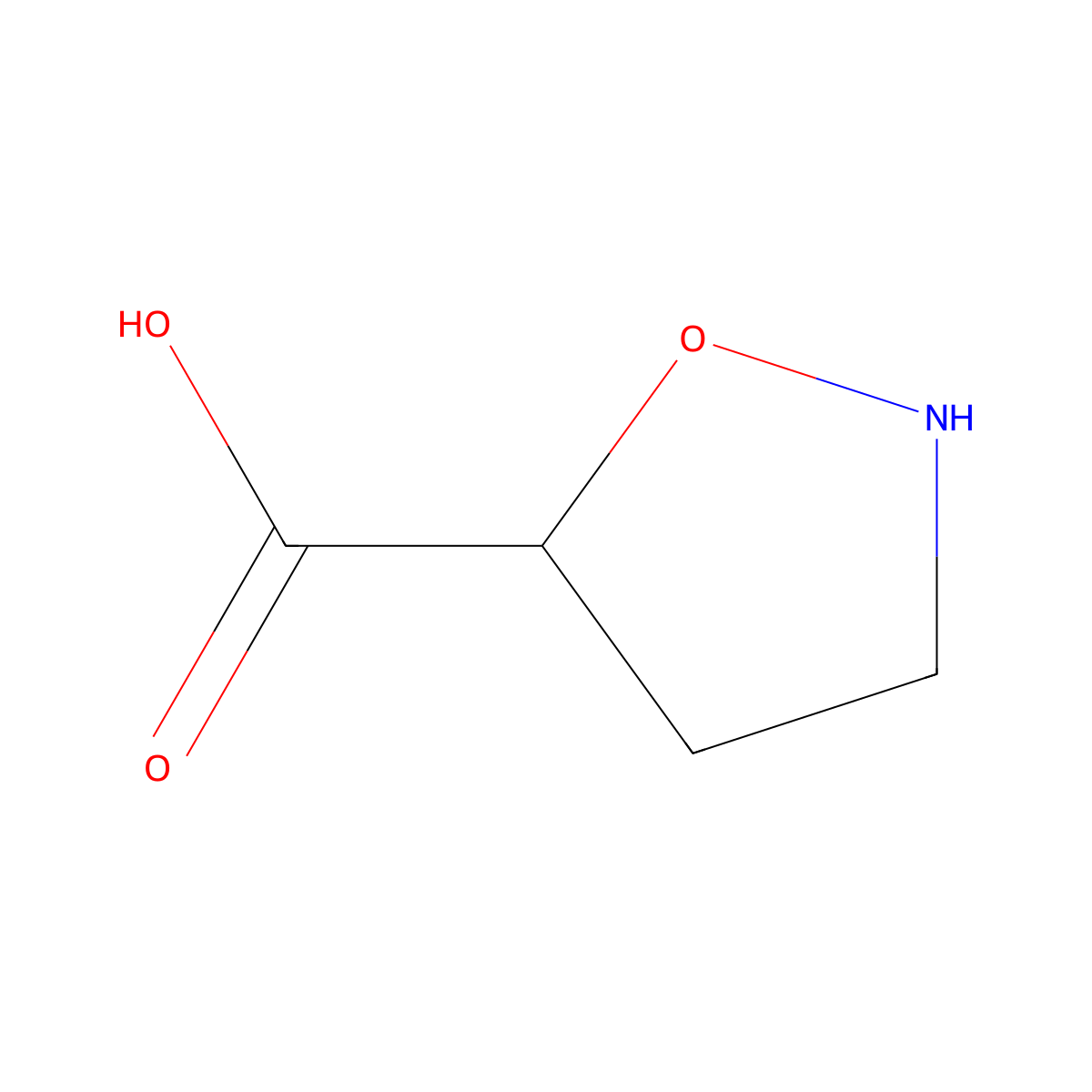 5-Oxaproline molecular structure, CAS 36839-09-5