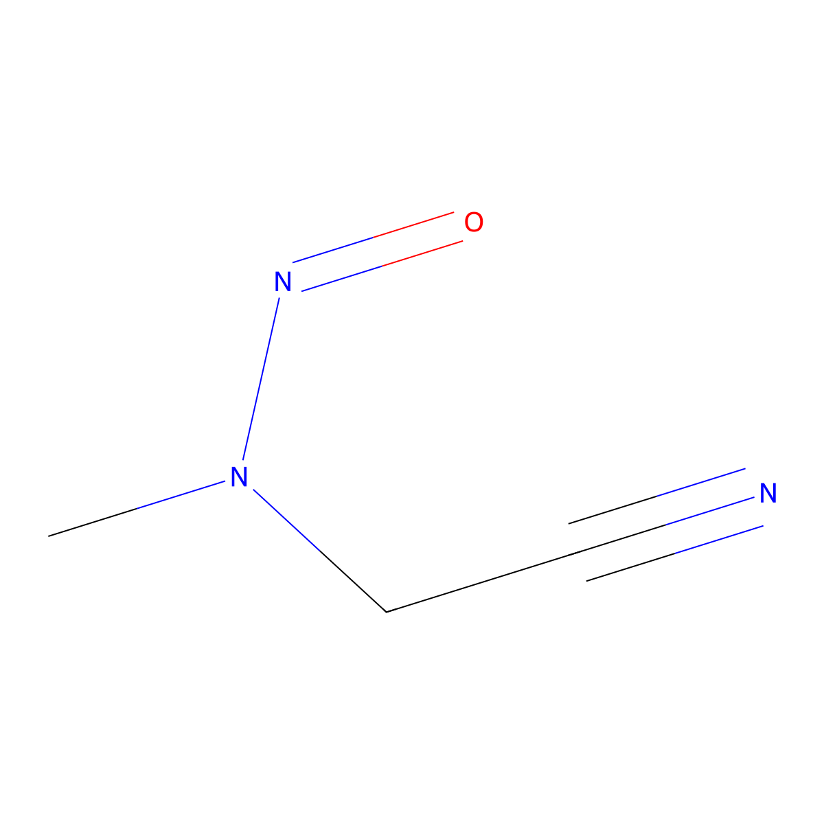 2-(Methylnitrosoamino)acetonitrile molecular structure, CAS 3684-97-7