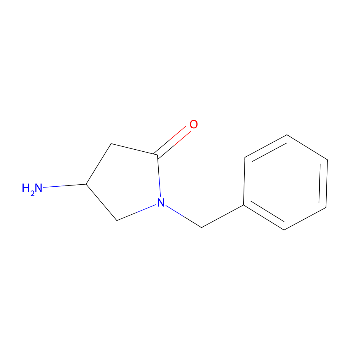 4-Amino-1-benzylpyrrolidin-2-one molecular structure, CAS 368429-69-0