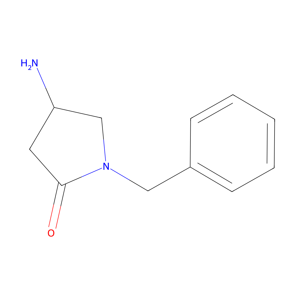 4-Amino-1-benzylpyrrolidin-2-one molecular structure, CAS 368429-69-0