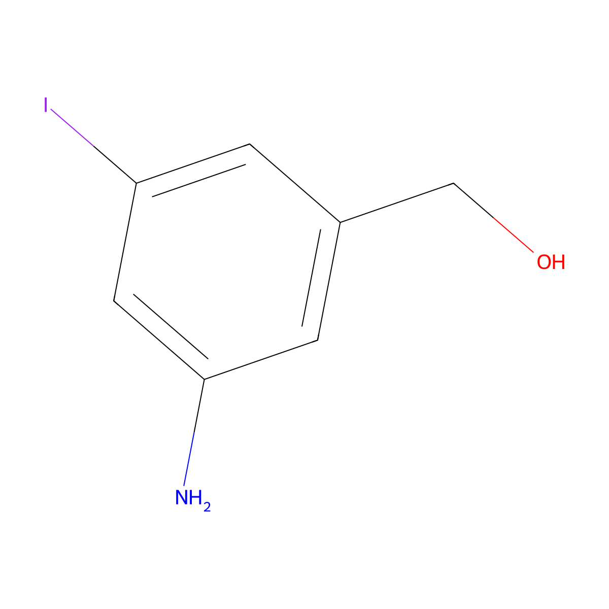(3-Amino-5-iodophenyl)methanol molecular structure, CAS 368435-46-5