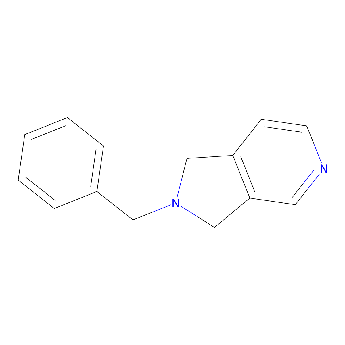 2-Benzyl-2,3-dihydro-1H-pyrrolo[3,4-c]pyridine molecular structure, CAS 368441-96-7