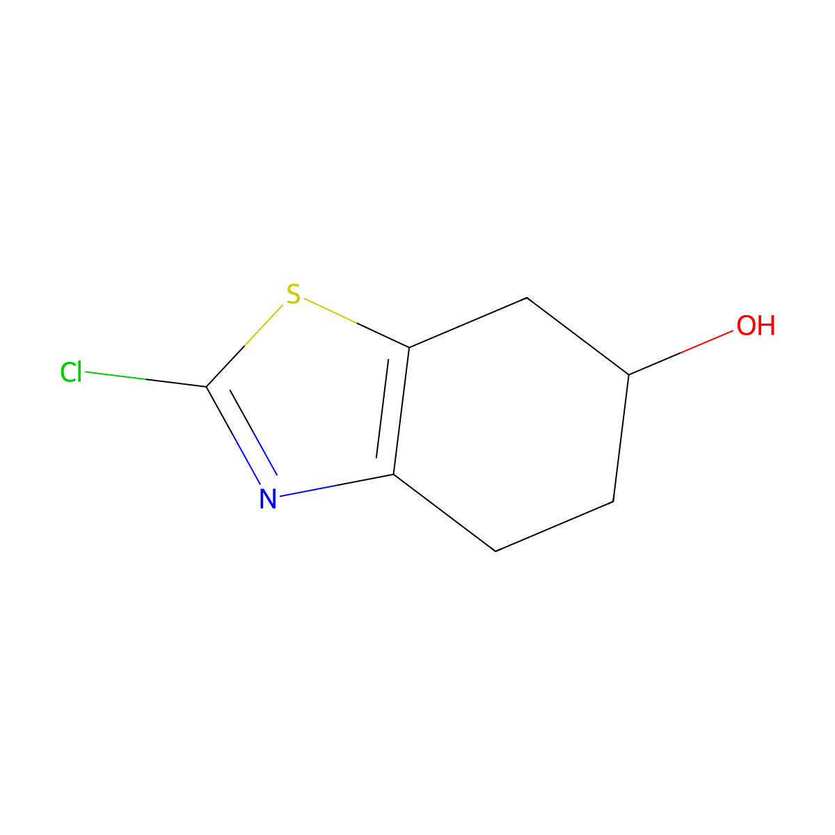 2-Chloro-4,5,6,7-tetrahydrobenzo[d]thiazol-6-ol molecular structure, CAS 368442-07-3