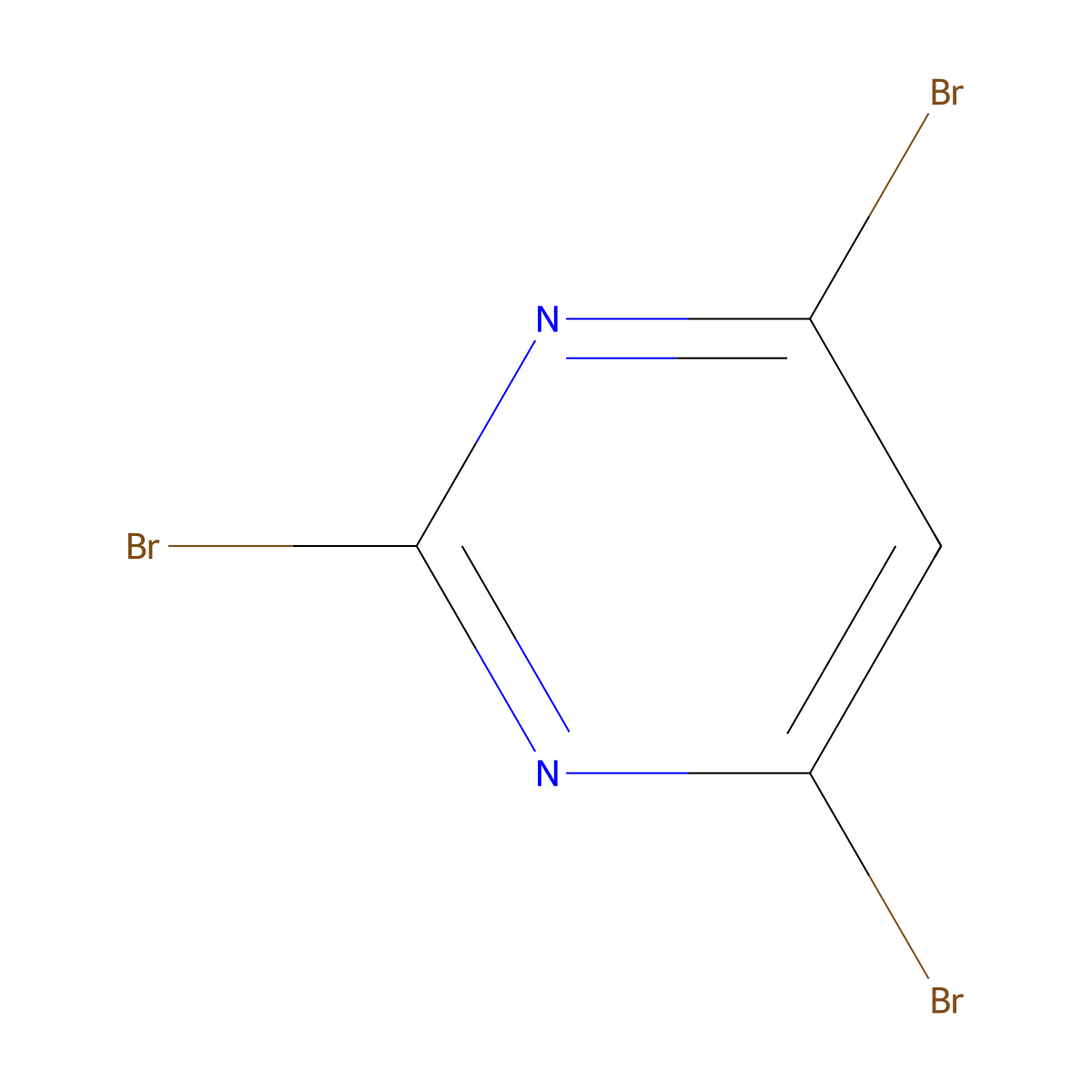 2,4,6-Tribromopyrimidine molecular structure, CAS 36847-11-7