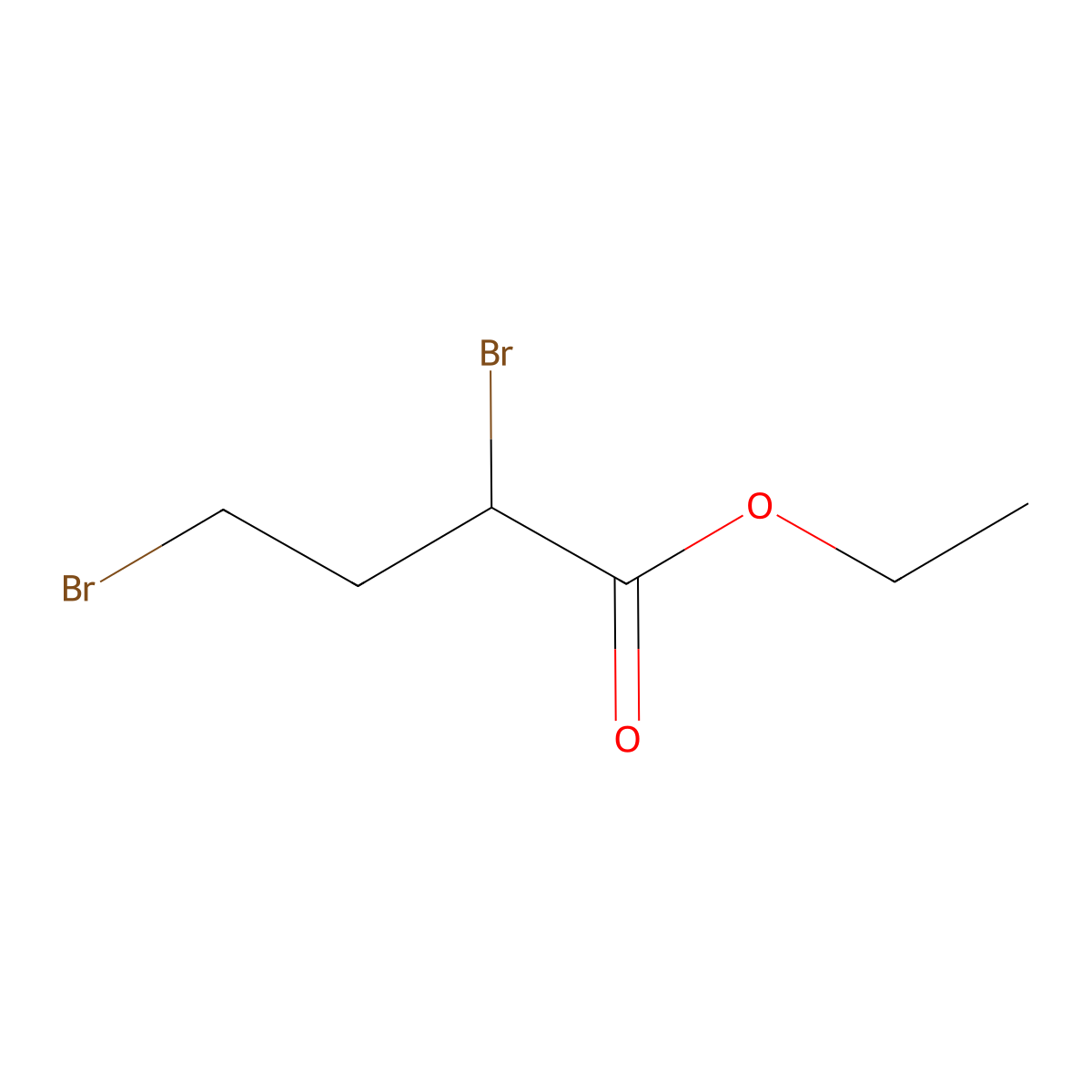 Butanoic acid, 2,4-dibromo-, ethyl ester molecular structure, CAS 36847-51-5