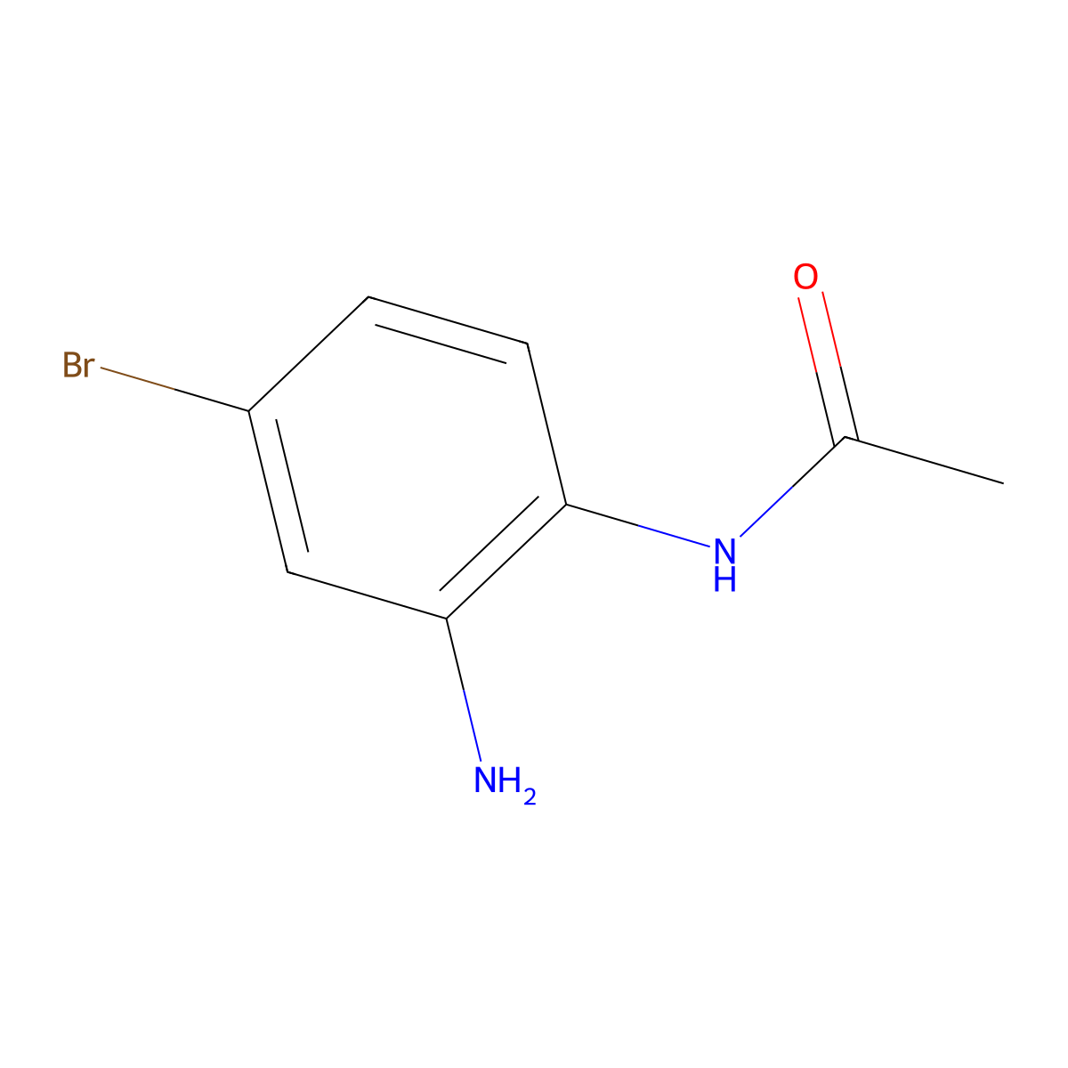 N-(2-amino-4-bromophenyl)acetamide molecular structure, CAS 36847-83-3