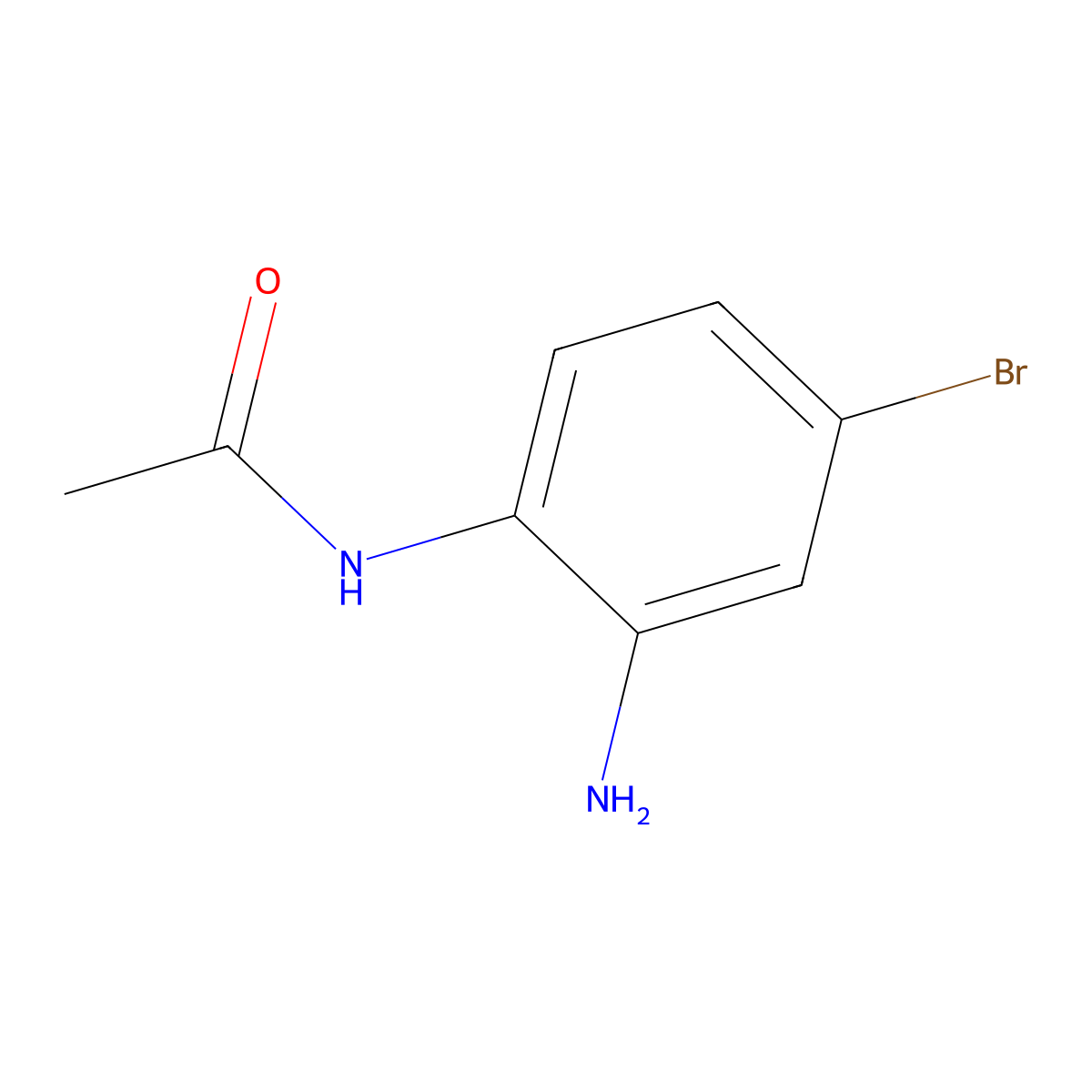 N-(2-amino-4-bromophenyl)acetamide molecular structure, CAS 36847-83-3