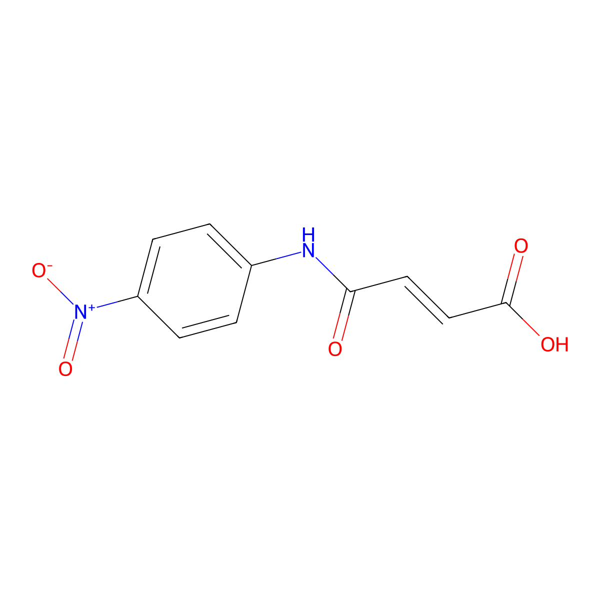 (2E)-4-[(4-nitrophenyl)amino]-4-oxobut-2-enoic acid molecular structure, CAS 36847-91-3