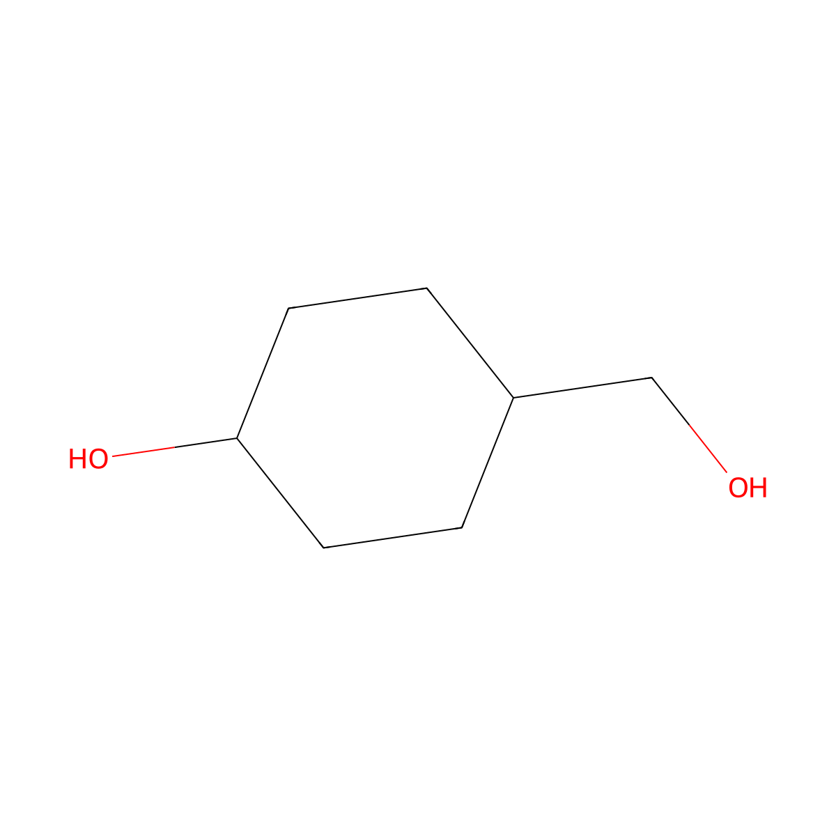 Rac-(1s,4s)-4-(hydroxymethyl)cyclohexanol molecular structure, CAS 3685-27-6