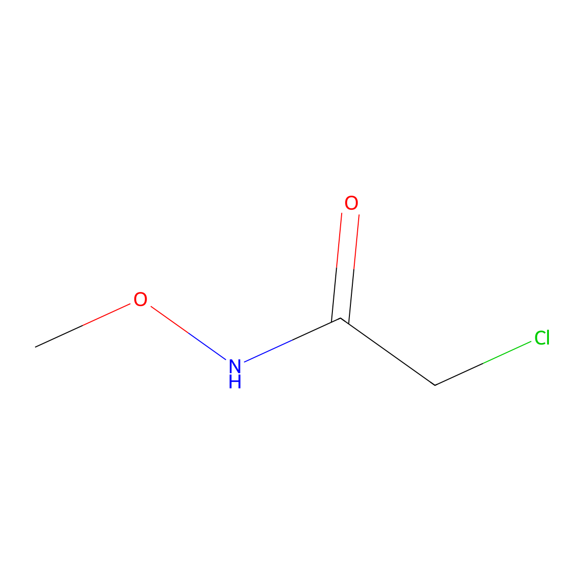 2-chloro-N-methoxyacetamide molecular structure, CAS 36851-81-7