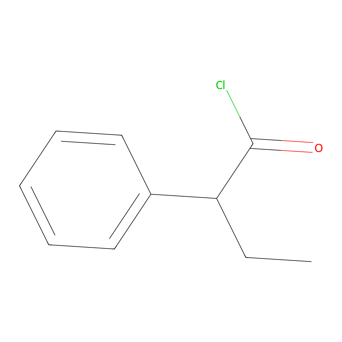 2-Phenylbutyryl chloride molecular structure, CAS 36854-57-6
