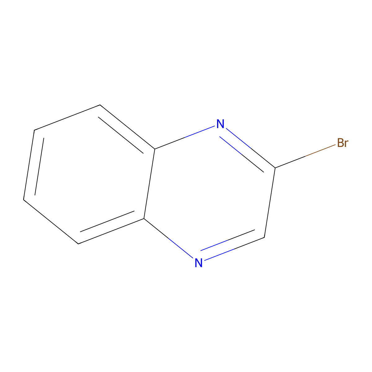 2-Bromoquinoxaline molecular structure, CAS 36856-91-4