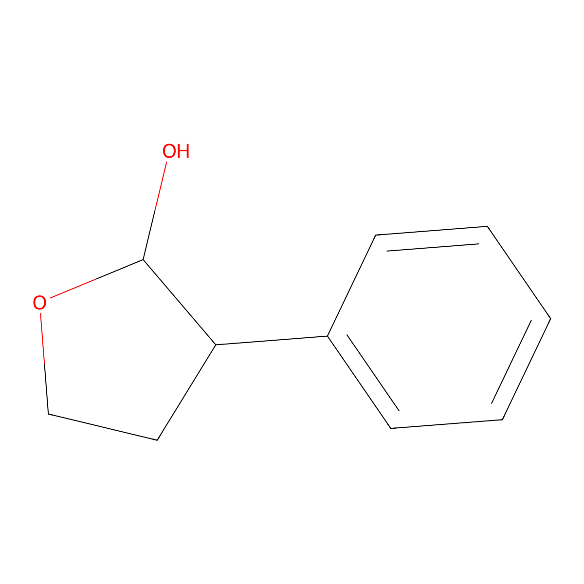 3-Phenyltetrahydrofuran-2-ol molecular structure, CAS 36866-68-9