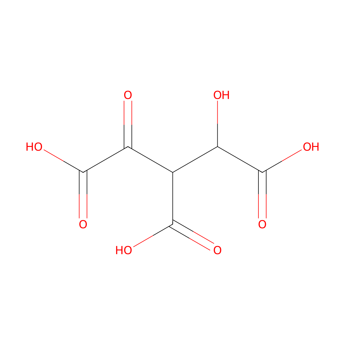 3-Oxalomalic acid molecular structure, CAS 3687-15-8