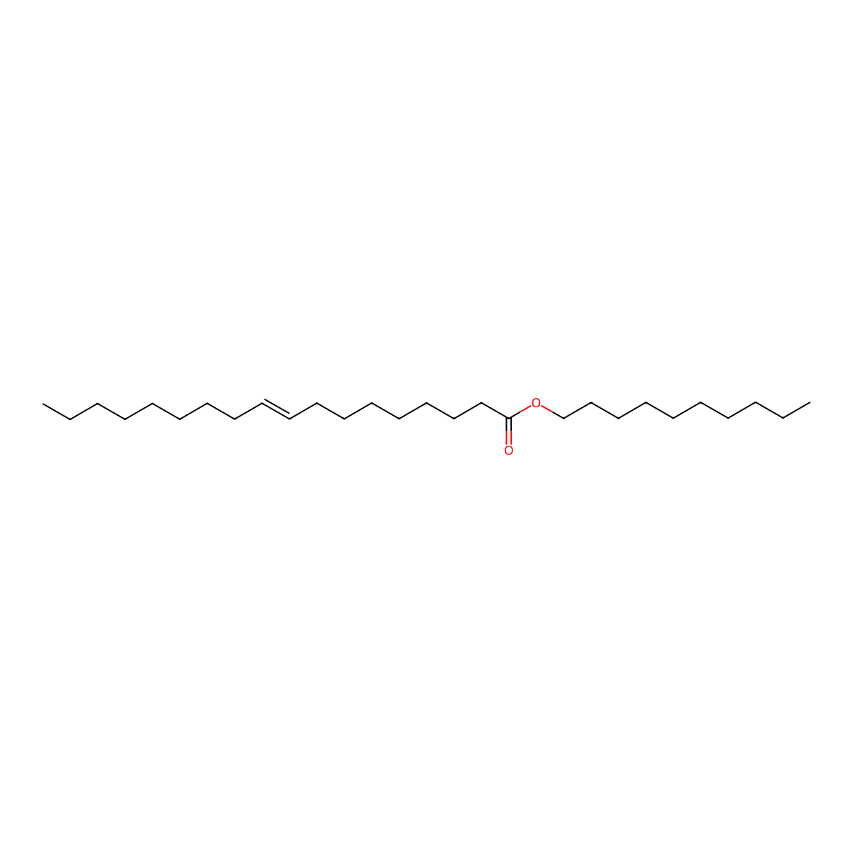 Decyl Oleate molecular structure, CAS 3687-46-5