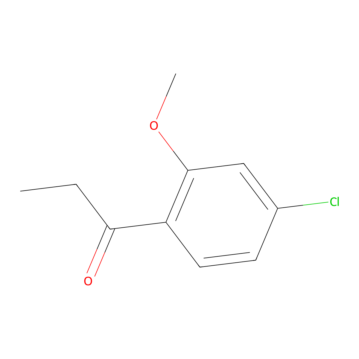 1-(4-Chloro-2-methoxyphenyl)propan-1-one molecular structure, CAS 36871-55-3