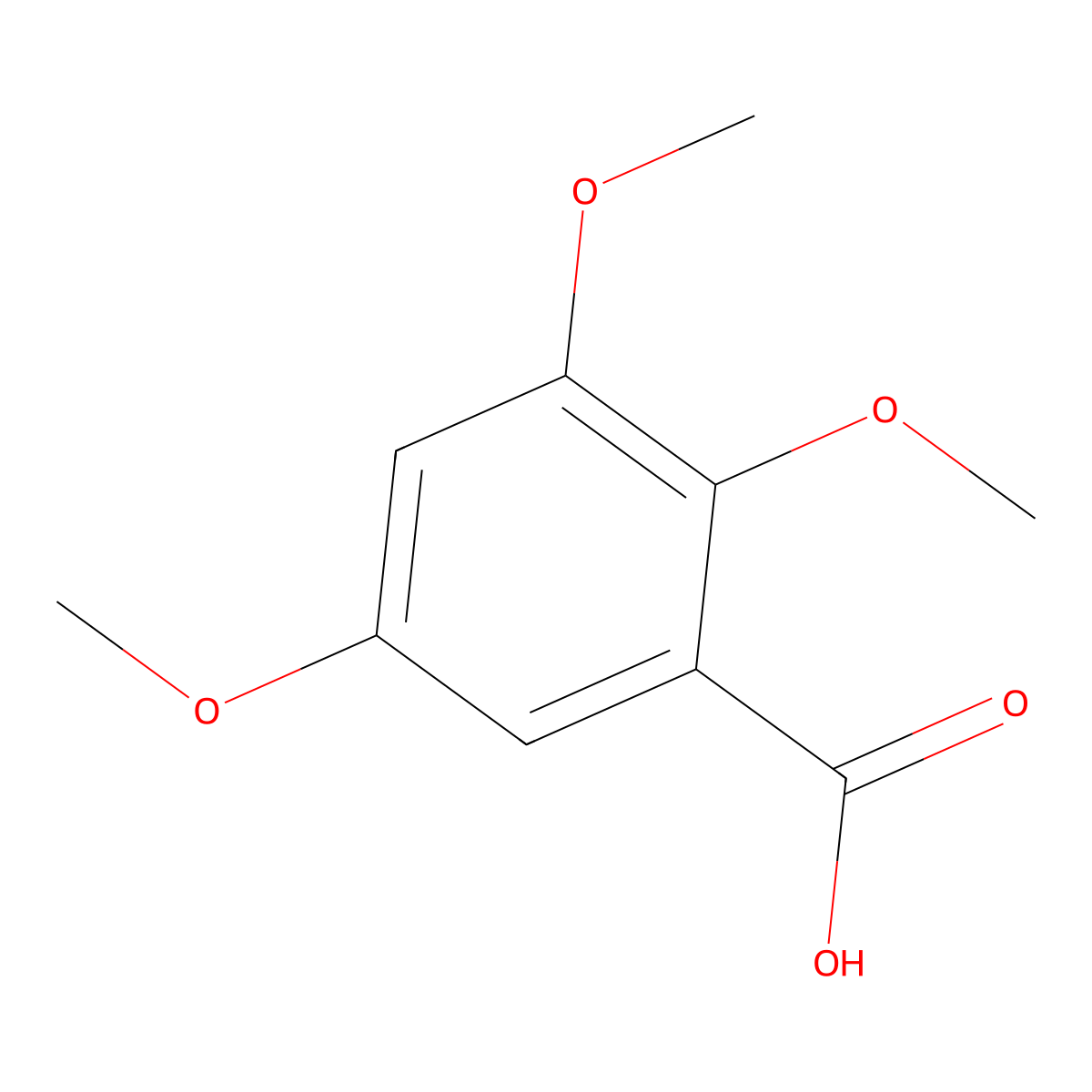 2,3,5-trimethoxybenzoic Acid molecular structure, CAS 36873-96-8