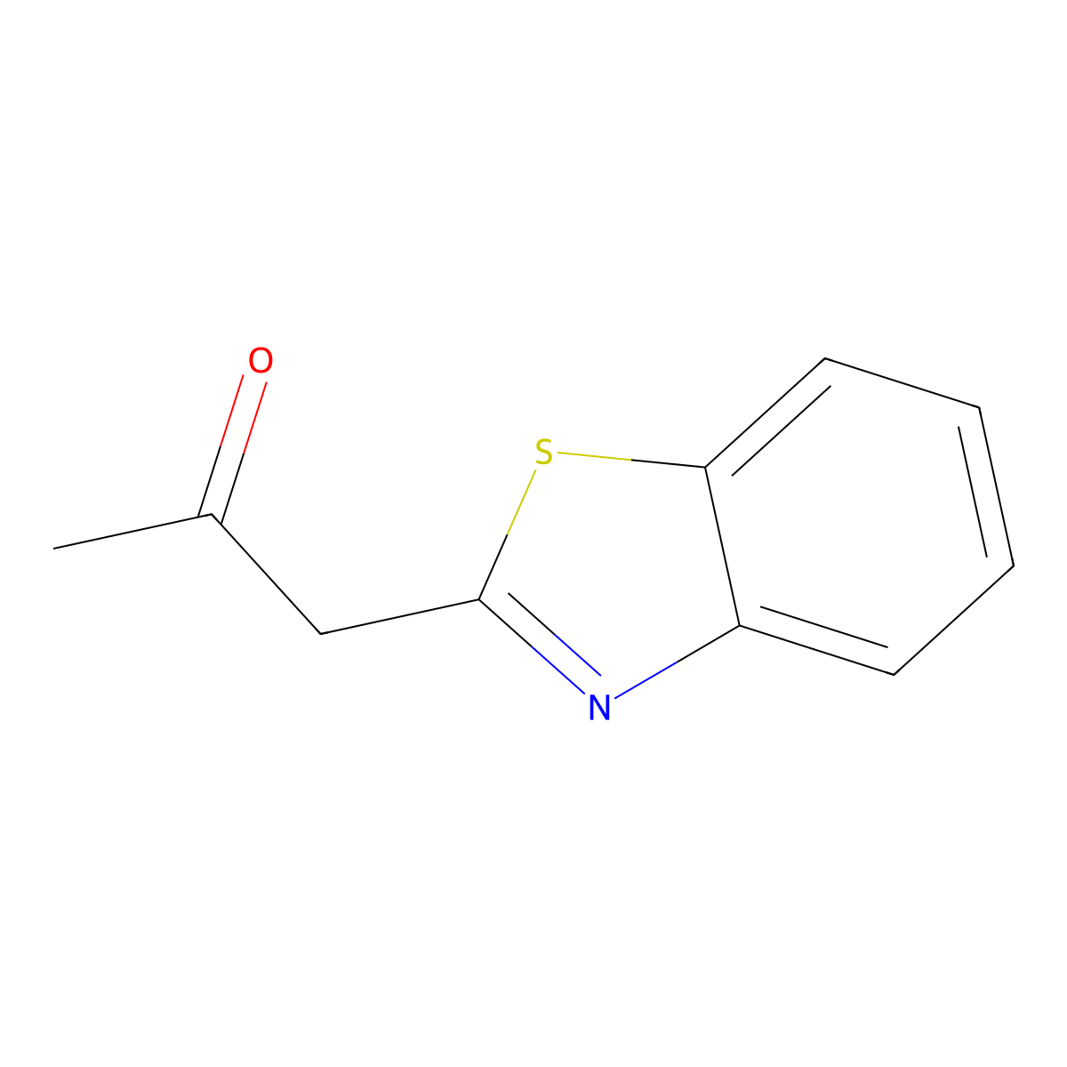 1-(1,3-Benzothiazol-2-yl)propan-2-one molecular structure, CAS 36874-53-0