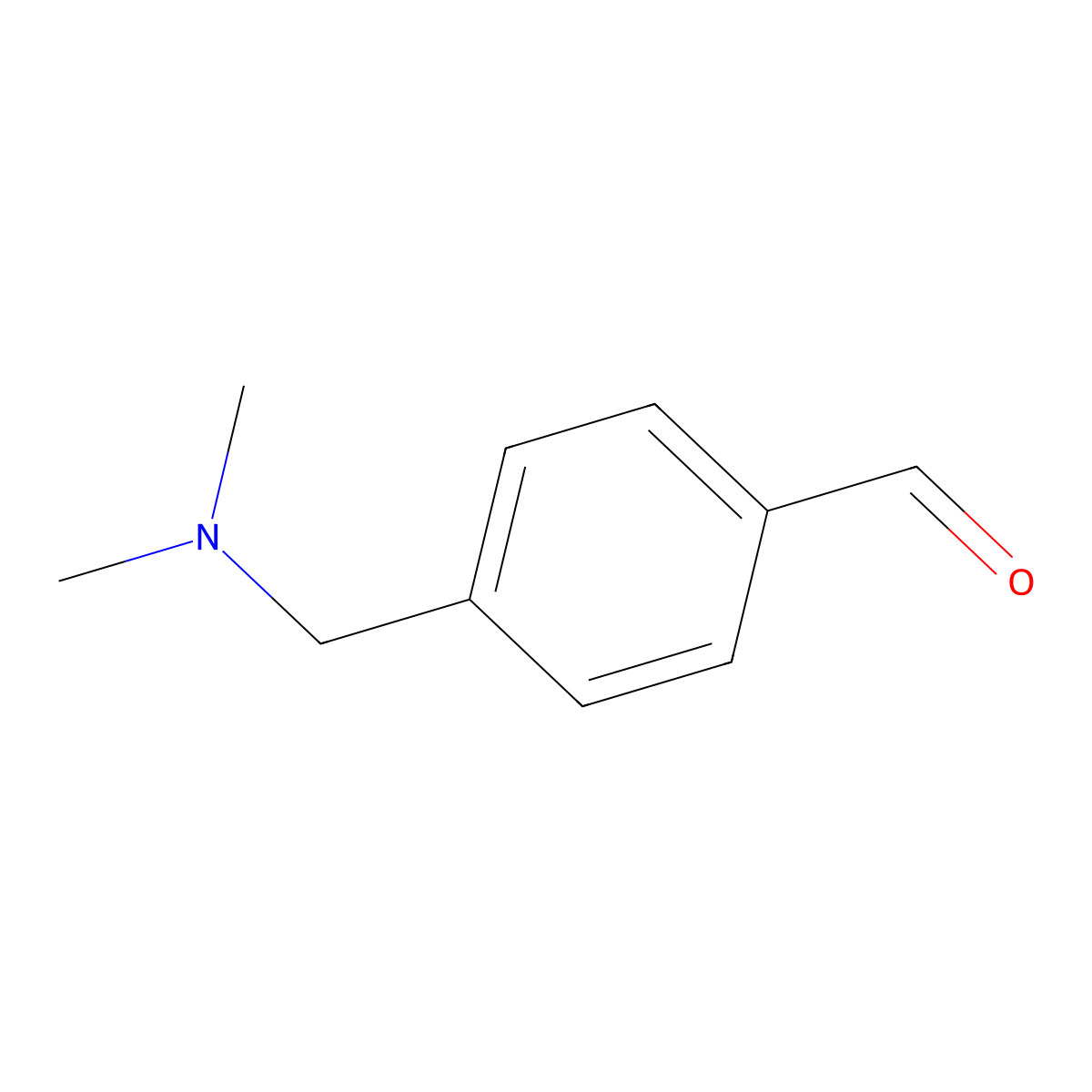4-Dimethylaminomethylbenzaldehyde molecular structure, CAS 36874-95-0