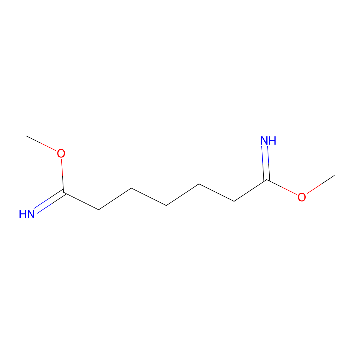 Dimethyl pimelimidate molecular structure, CAS 36875-25-9