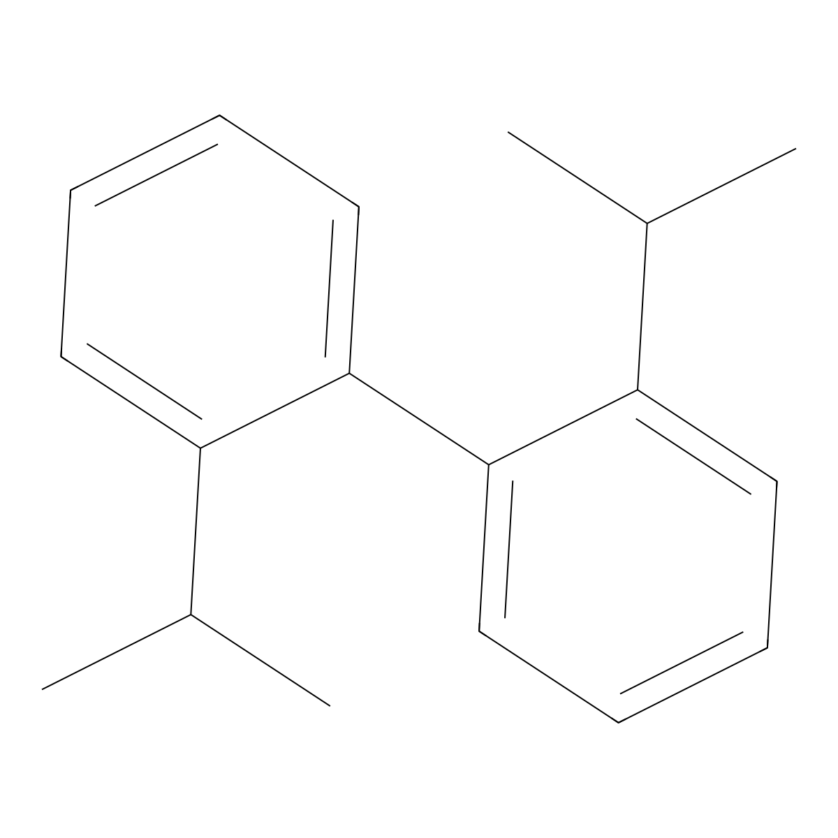 2,2'-Diisopropylbiphenyl molecular structure, CAS 36876-13-8