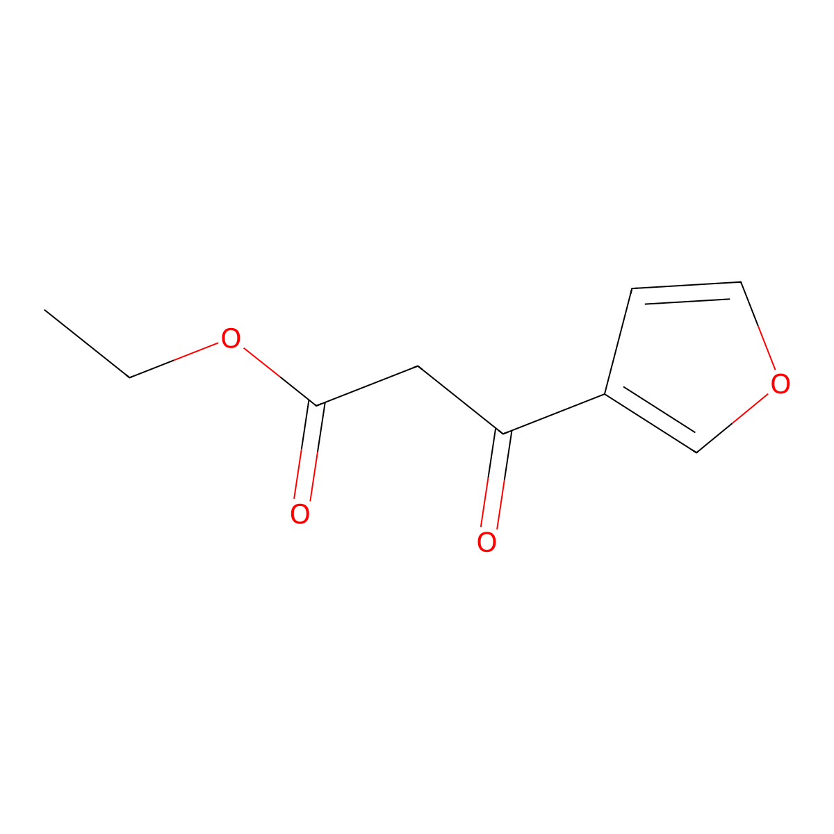 Ethyl 3-(furan-3-yl)-3-oxopropanoate molecular structure, CAS 36878-91-8