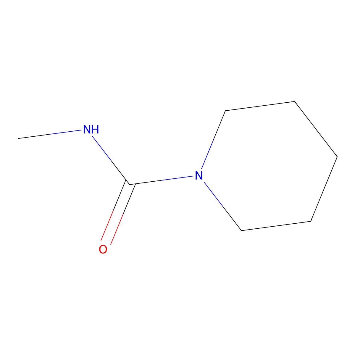 N-Methyl-1-piperidinecarboxamide molecular structure, CAS 36879-48-8