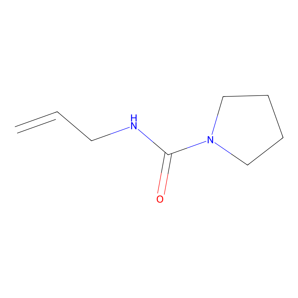 N-Allylpyrrolidine-1-carboxamide molecular structure, CAS 36879-54-6