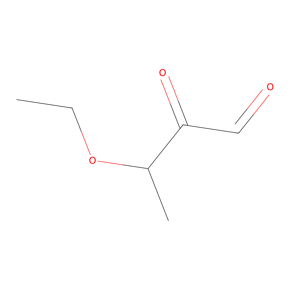 3-Ethoxy-2-oxobutyraldehyde molecular structure, CAS 3688-37-7